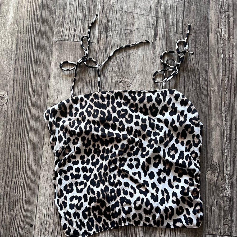 Leopard Print Tube Top